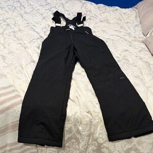 Women's Black Insulated Snow Bibs